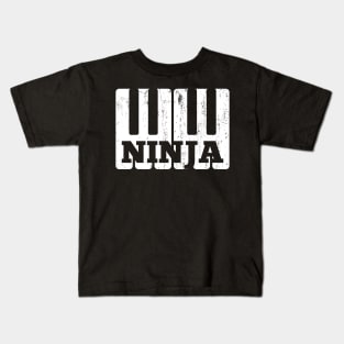 Funny Keyboard Piano Ninja, Pianist Piano Player Teacher Kids T-Shirt